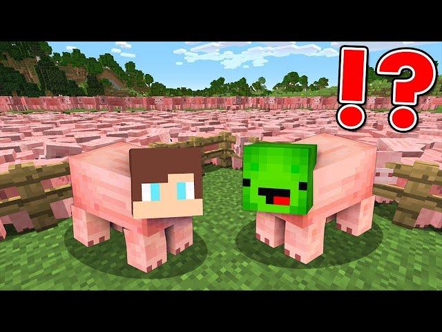 Escape Or Get Eaten As Pigs in Minecraft