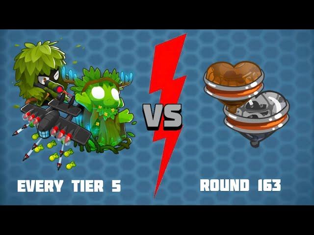 Every tier 5 vs round 163 in BTD6