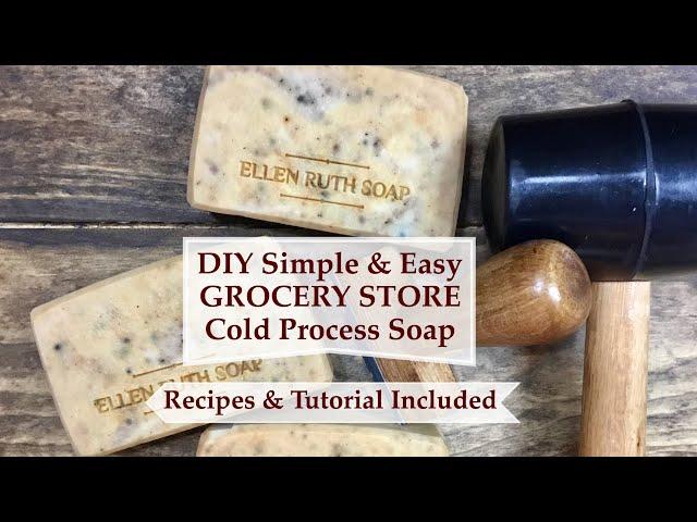 Making Easy DIY homemade Cold Process Soap w/ Recipe & Lather test  | Ellen Ruth Soap