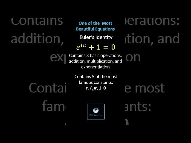 Una de las ecuaciones más hermosas: la identidad de Euler