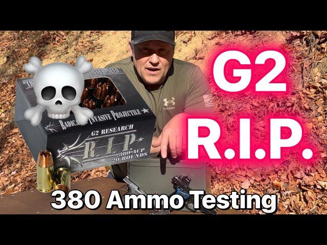 Ep. 9 S&W Bodyguard 2.0 380 ACP Ammo Testing: 62 gr G2 Research R.I.P. fragmenting hollow point