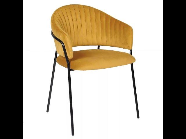 Popular Modern DesignUpholstered Home Chair Velvet Seat Dining Room Chair with Metal Frame Z0049