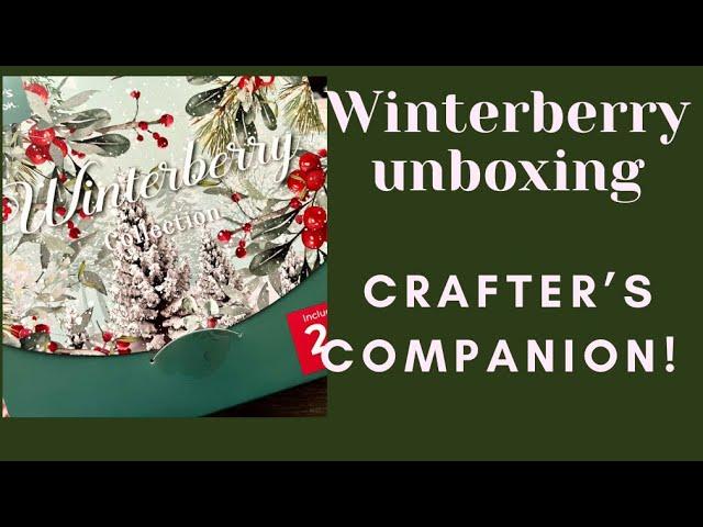 Winterberry unboxing- Crafter’s Companion paper kit autoship