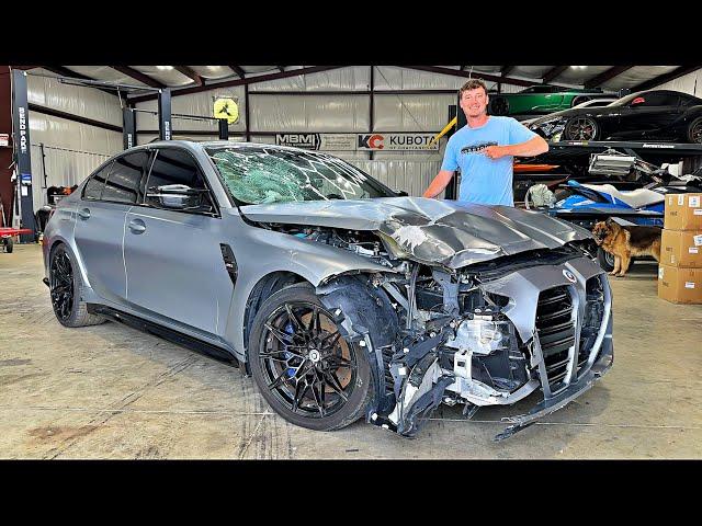 Rebuilding A Wrecked 2023 BMW M3 Part 1