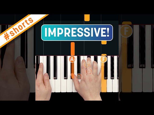 EASY piano riff to impress your friends in 39 seconds! #shorts