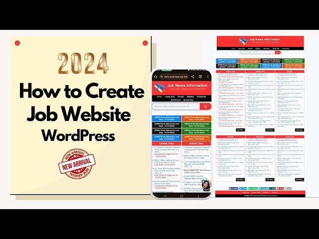 How to create Sarkari Result website, Govt Job Website in WordPress 2024 By Arun Maurya (हिंदी में )