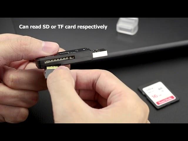 JJC CR-SDMSD1 Card Reader fits SD (SDHC/SDXC) and Micro SD (SDHC/SDXC) cards