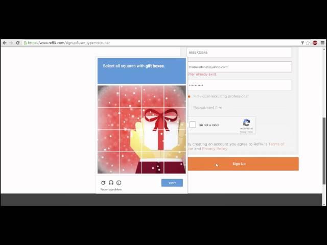 Reflik | Recruiters | Signing up