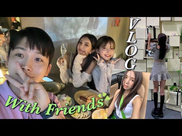 [SUB] 핫플 맛집 추천 셀럽 친구들 총출동 브이로그! 3days VLOG. (feat.문세훈, 정재호, 태리태리, 헤이미)