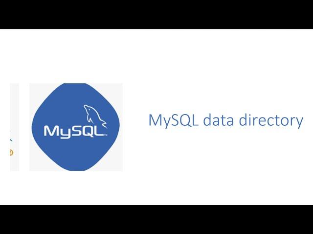 Part 50 - MySQL system database / MySQL data directory