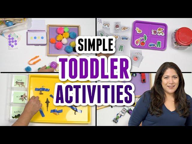 Easy TODDLER ACTIVITIES to Entertain a 2-3 Year Old at Home