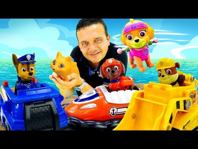 Paw Patrol de juguete. Una serie de juegos con la Patrulla Canina. Videos para niños