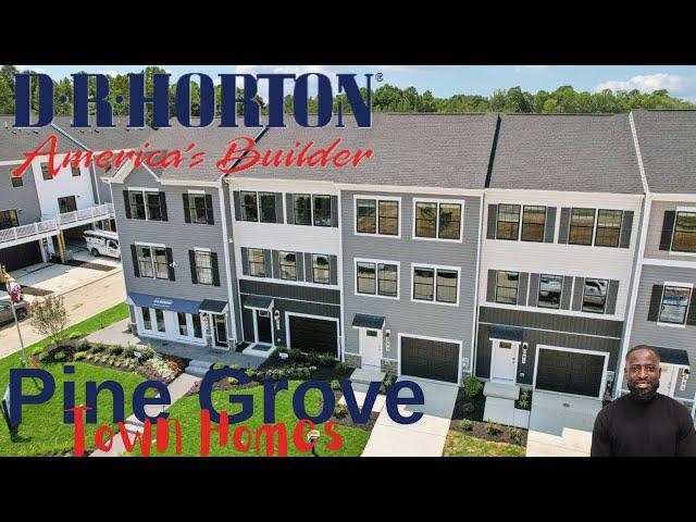 New Homes in Maryland | DR Horton | Luxury Homes | Pinegrove Townhomes | Ansted Norris Adams Plan