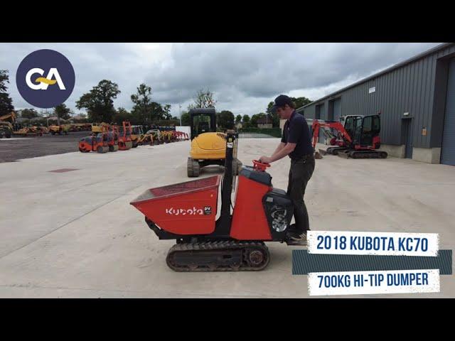 2018 KUBOTA KC70 700KG HI TIP DUMPER