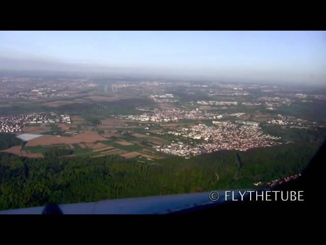 ILS RWY25 Stuttgart, STR EDDS Airport, HD Cockpit view