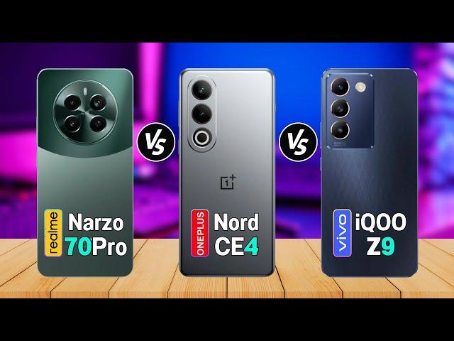 OnePlus Nord CE4 Vs Realmi Narzo 70 Pro Vs Vivo T3 I Spech Comparison | Review | Price