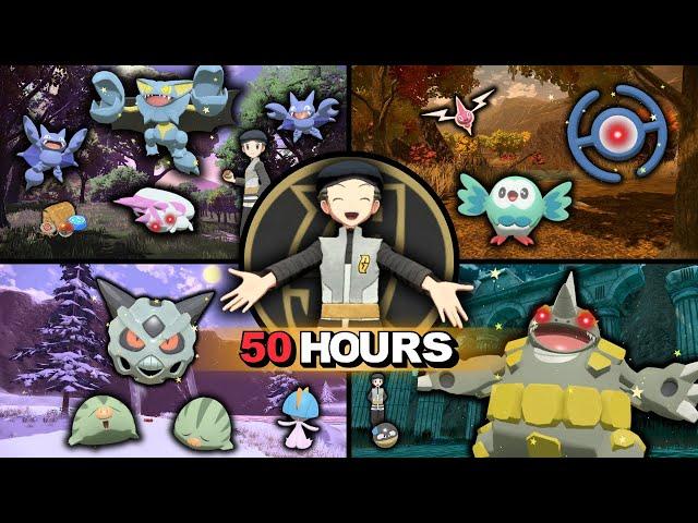 I spent 50 HOURS shiny hunting in Pokemon Legends Arceus