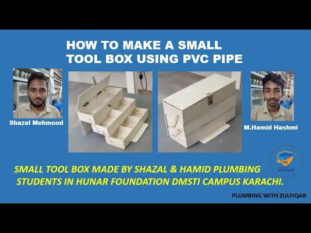 How to make small tool box using PVC pipe