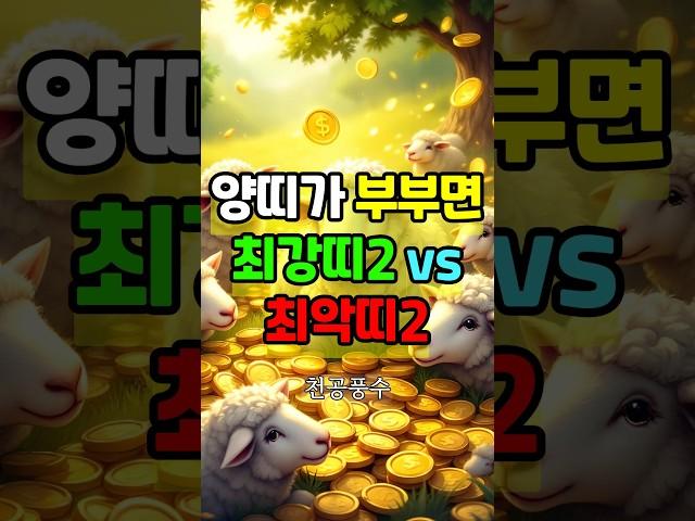 양띠랑 결혼하면 돈이 몰리는 띠 vs 통장이 새는 최악의 궁합띠는?