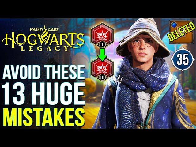 Hogwarts Legacy - 13 Huge Mistakes That Might Ruin Your Character (Hogwarts Legacy Tips & Tricks)