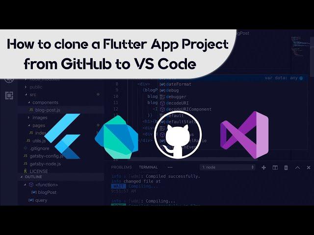 How to clone a Flutter app/project from GitHub to VS Code | Beginners Tutorial