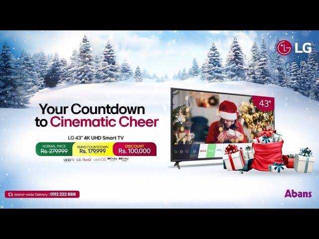 Step into the season with a sleek new LG TV!