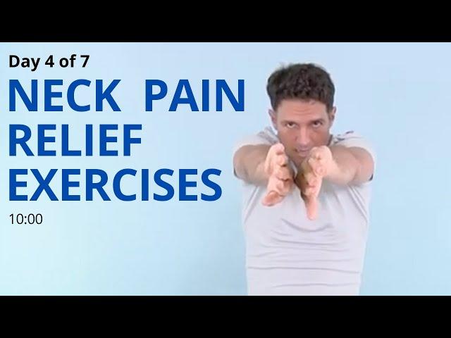 Day 4 of 7 Neck Pain Relief Exercises with Neuromuscular/Proprioceptive  Re-education