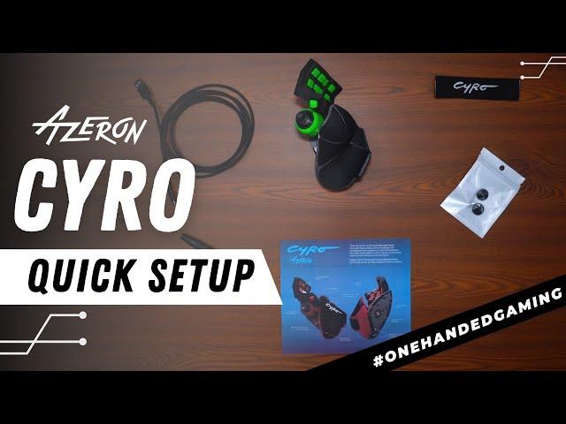 One-handed controller Azeron Cyro quick setup