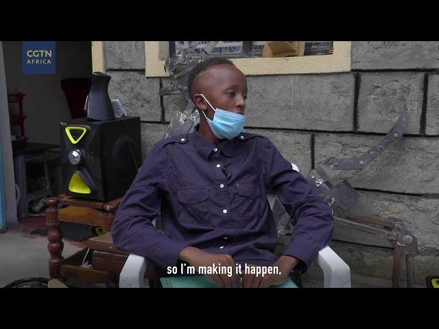 17 year old Kenyan builds robotic dog