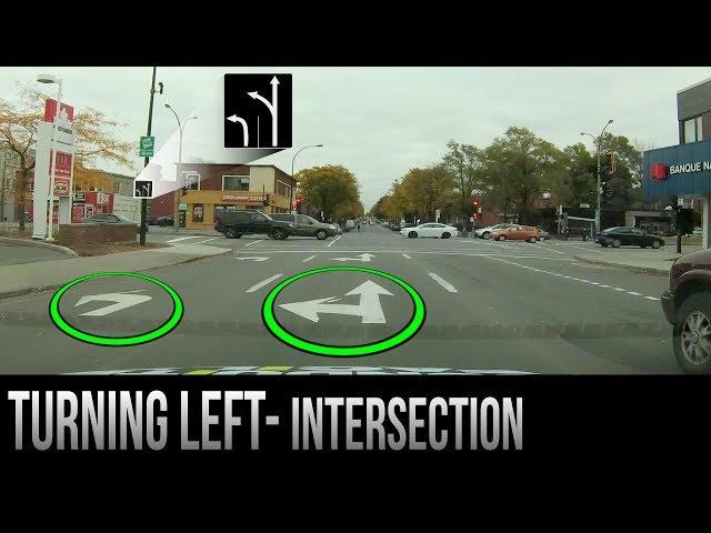 How to Turn Left at an Intersection