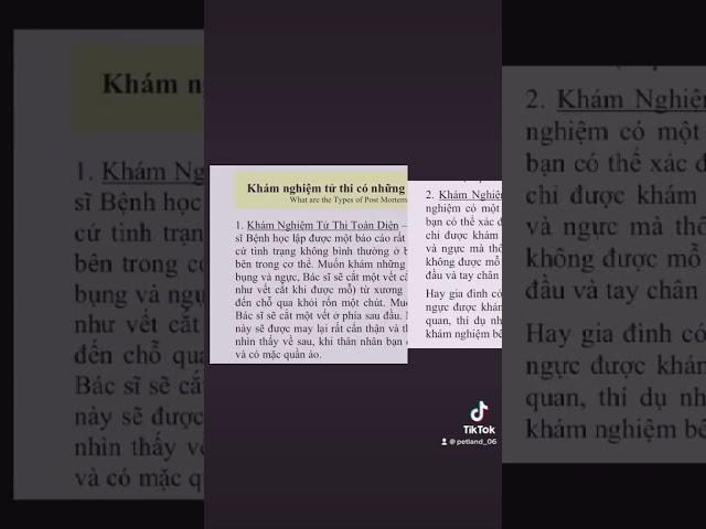 Khám nghiệm tử thi #kienthuc #mcvmedia #xuhuong #phapy #followme