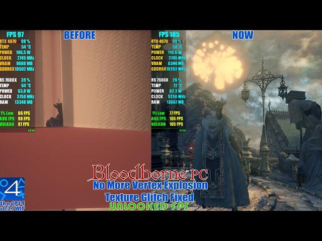 Bloodborne PC Big Progress (Vertex Explosion Fixed) ~ ShadPS4 Emulator v0.3.1 WIP - FPS Unlocked