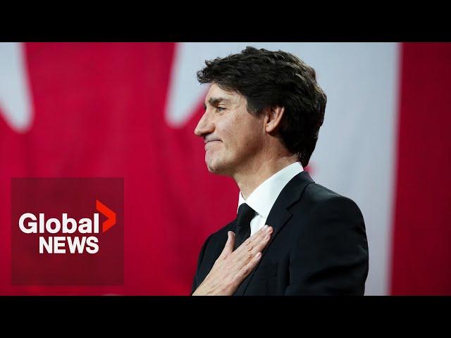 “Elbows up”: Trudeau warns Canada of “existential” threat from US in final speech as PM | FULL