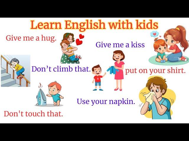 Learn English Sentences with Kids | Speak English Sentences For Kids | Daily Use English Sentences