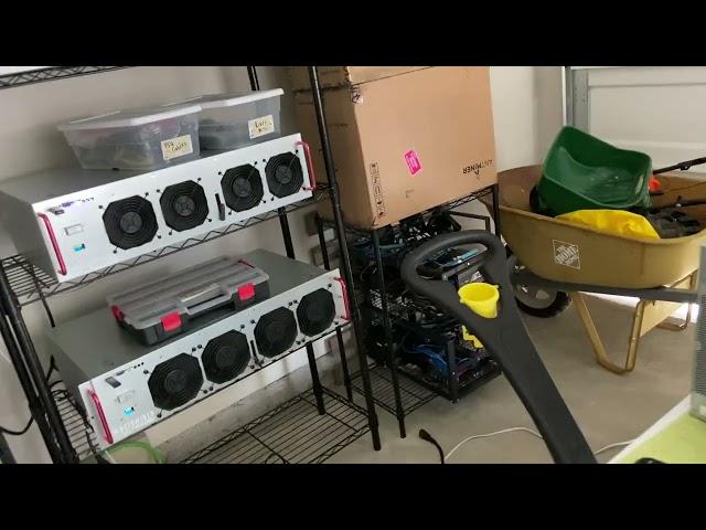 Crypto mining farm garage - Nvidia GPUs and ASIC miners #octominer #btc #nexa #ltc #doge #kda #kaspa