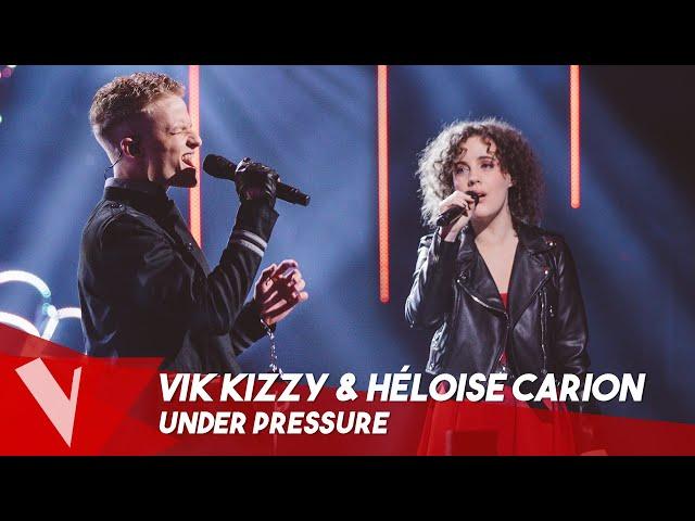 Queen & David Bowie - 'Under pressure' ● Vik Kizzy & Héloïse | Duels | The Voice Belgique Saison 9