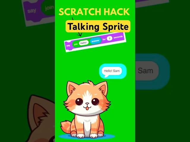 Create a #talkingtom in #scratchgames #coding #games #short #viralvideo