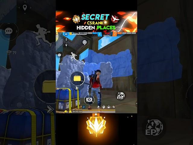CS RANK Secret Hidden Places  | Cs rank tips And Tricks | Garena free Fire | #shorts #freefire