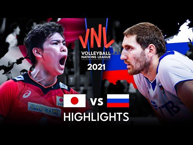 LEGENDARY MATCH | JAPAN vs RUSSIA | Men's VNL 2021