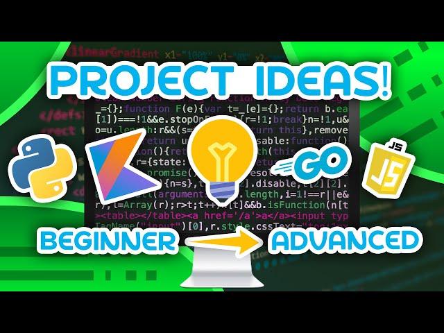 15 Programming Project Ideas - From Beginner to Advanced