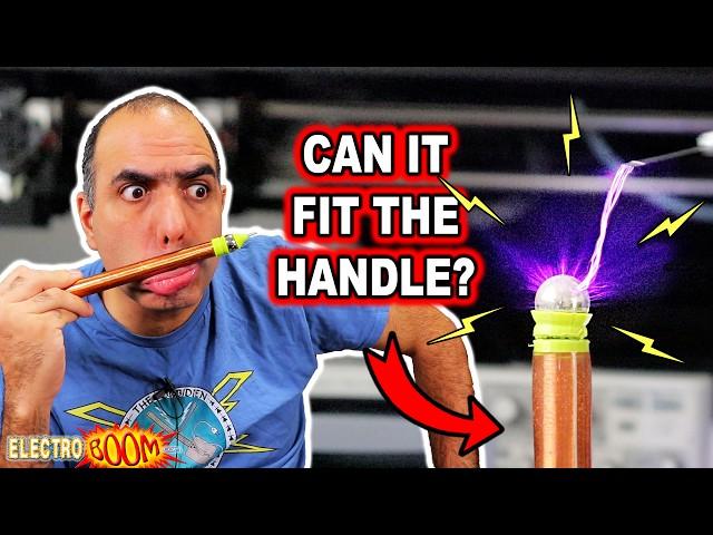 [INHALE] Spark Gap Double Resonance Tesla Coil & ZVS Driver Circuit on Lead-Acid Battery Magic Wand