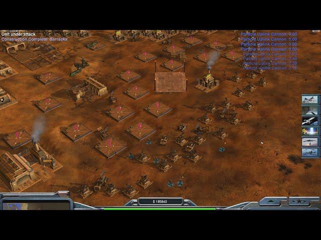 USA Laser - Command & Conquer Generals Zero Hour - 1 vs 7 HARD Gameplay