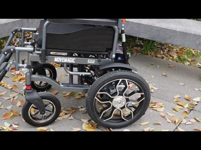 MOVEMAGIC Lithium Battery Foldable Outdoor Power Wheelchair