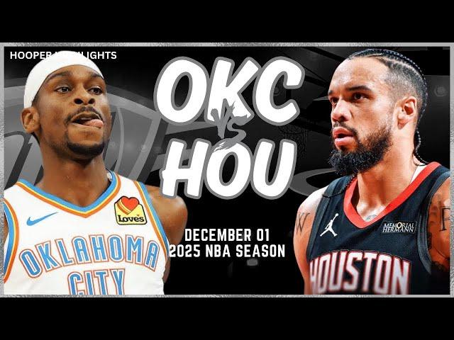 Oklahoma City Thunder vs Houston Rockets Full Game Highlights | Dec 1 | 2025 NBA Season