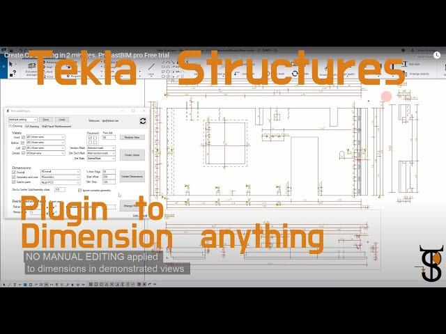 Best Dimensioning Plugin For Tekla Structures. Try for free. PrecastBIM.pro