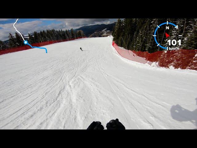 the legendary 8: Saslong A, world cup piste, pretty fast POV 4k Val Gardena, Italy