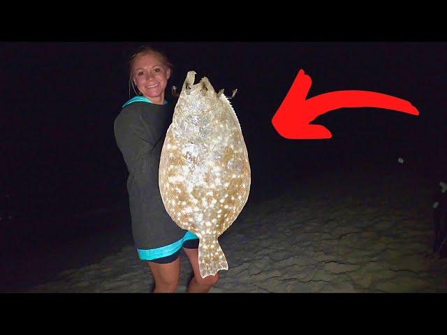 2 Hours of Gigging Flounder on PUBLIC Beaches!!