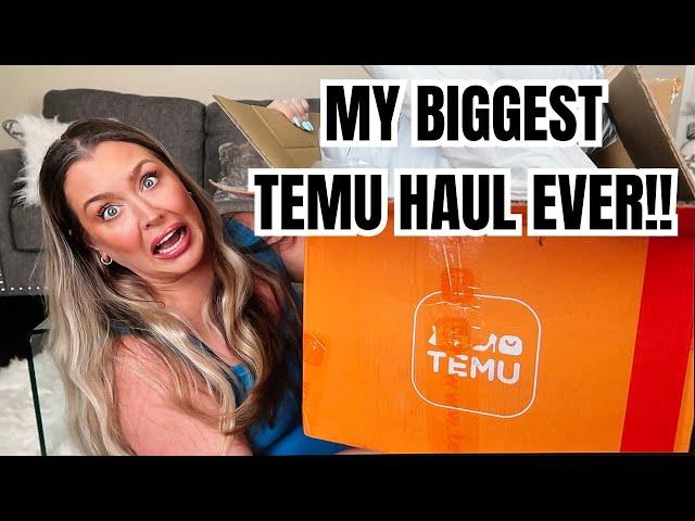 Temu Haul | MY BIGGEST TEMU HAUL EVER | HOTMESS MOMMA MD