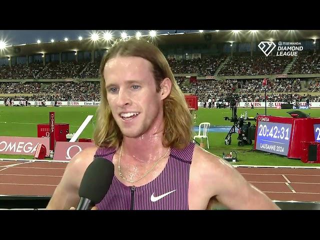 Olympic Champion Cole Hocker Reacts To Loss To Jakob Ingebrigtsen At Lausanne Diamond League 1500m