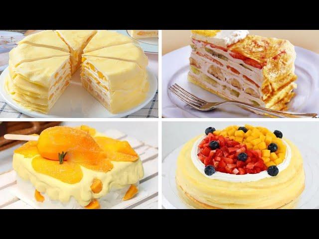 Satisfying Relaxing Video|Desserts To Make Without An Oven: Fruit Cake|Asmr|Tiktok